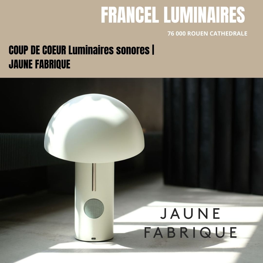 COUP DE COEUR Luminaires sonores JAUNE FABRIQUE