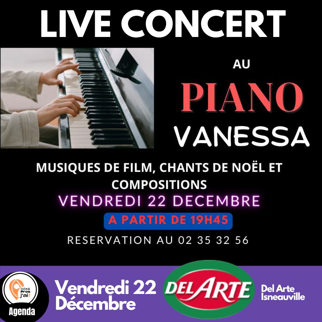 LIVE concert décembre chez Del Arte Isneauville