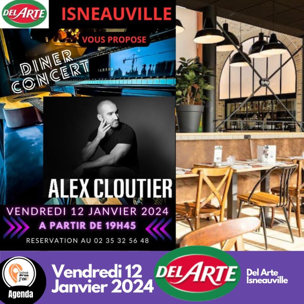 Diner concert janvier chez Del Arte Isneauville