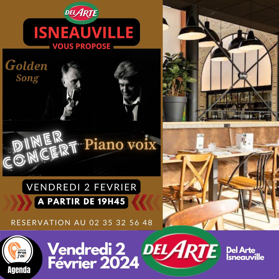 Diner concert février chez Del Arte Isneauville