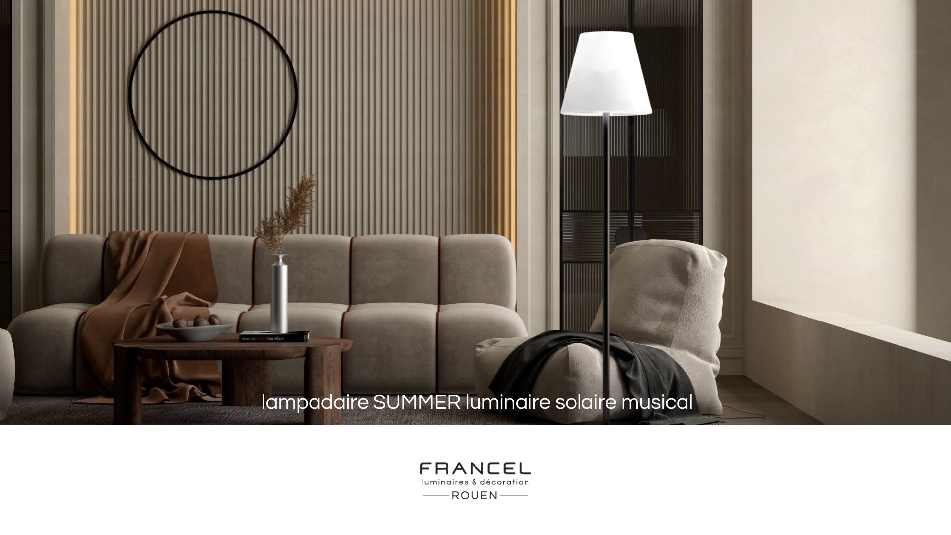 lampadaire SUMMER luminaire solaire musical