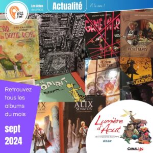 librairie Lumière d'Aout BD mois SEPTEMBRE