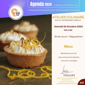 ATELIER CULINAIRE OCTOBRE LOIC GREAUME