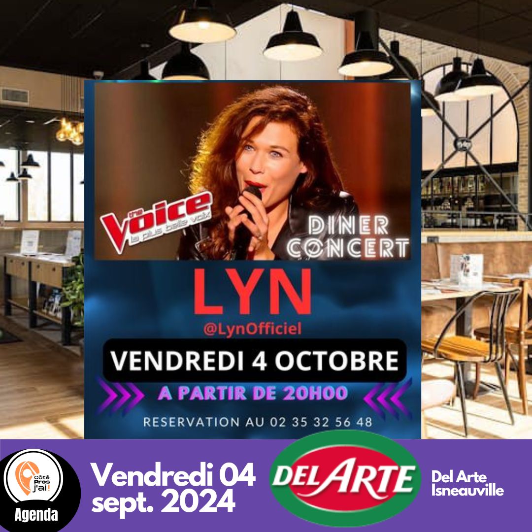 Diner concert septembre chez Del Arte Isneauville