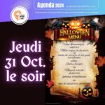 menu halloween au Valhalla