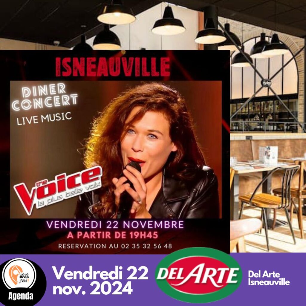 Diner concert novembre chez Del Arte Isneauville