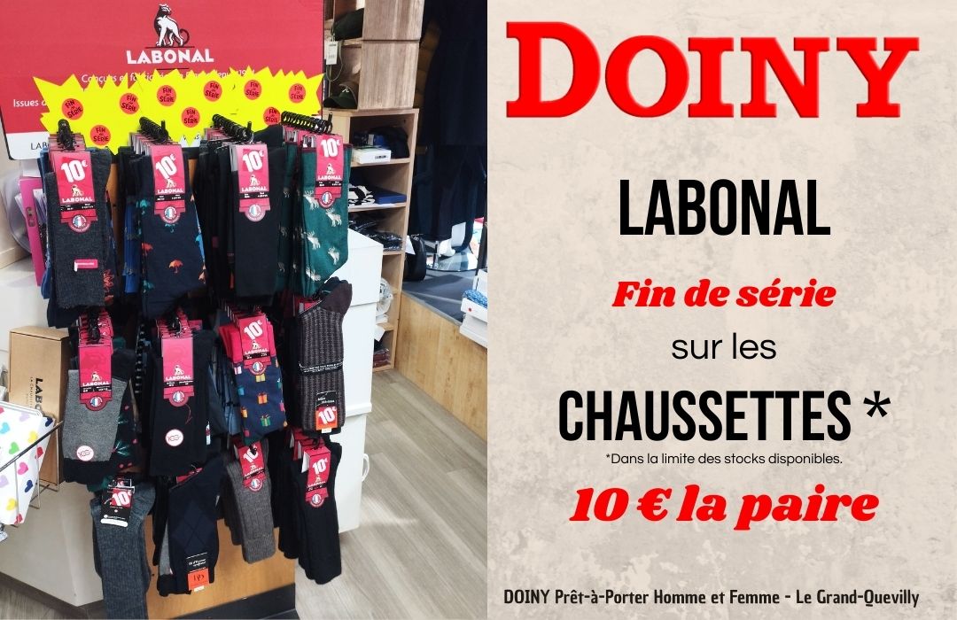 Promo sur les CHAUSSETTES LABONAL chez DOINY Grand Quevilly