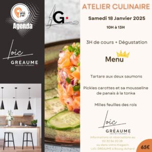 ATELIER CUISINE 18 janvier 2025