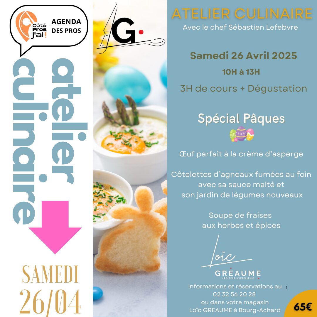 ATELIER CULINAIRE SPECIAL PAQUES